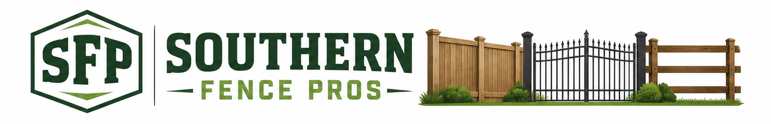 Southern Fence Pros Baton Rouge residential and commercial fencing logo